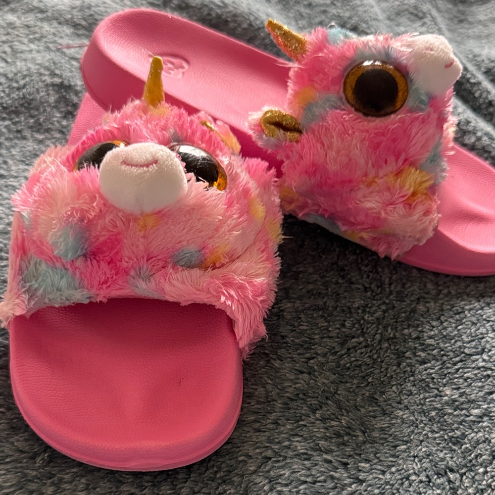 Ty Pink Unicorn Kids Sandals